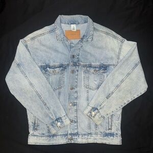 Women’s H&M “Denim” Light Blue Denim Jacket Size XS